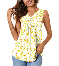 sleeveless tunic tops for women