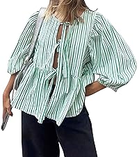 striped blouse