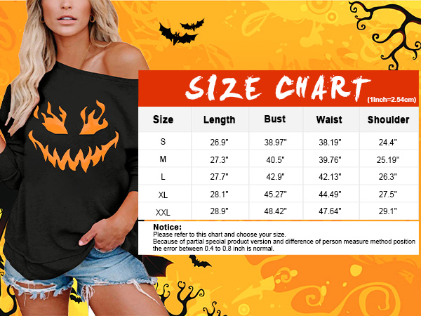 Halloween Pumpkin Face Sweatshirts Womens Jack O'' Lantern Pumpkin Pullover 