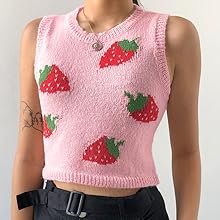 sweater vest women y2k tank top plaid Japnese JK clothes Korean Fashion junior fall winter christmas