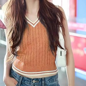 korean sweater crop top sweater vest rory gilmore cottagecore aesthetic kawaii geo dimond checked