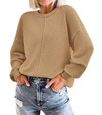 Women''s Pullover Sweater fall tops Long Sleeve Sweater Crew Neck Knit Pullover Womens Sweaters Tops