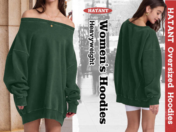  Hatant Oversized Sweatshirts Sweatshirt Green Oversized Sweatshirt Vintage Soft  Pullover Sweater