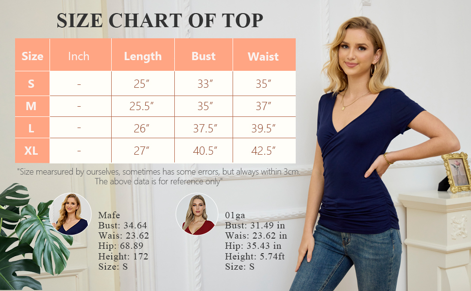 Womens tops v nick