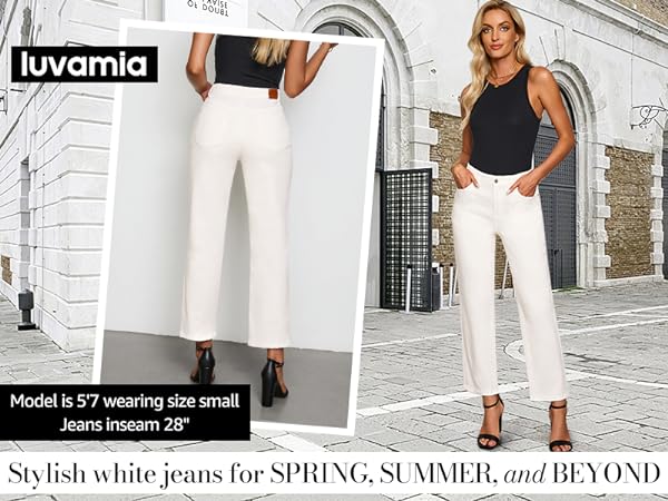 white jeans for women