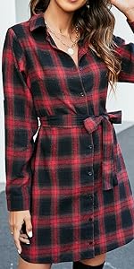 Flannel Plaid Dress