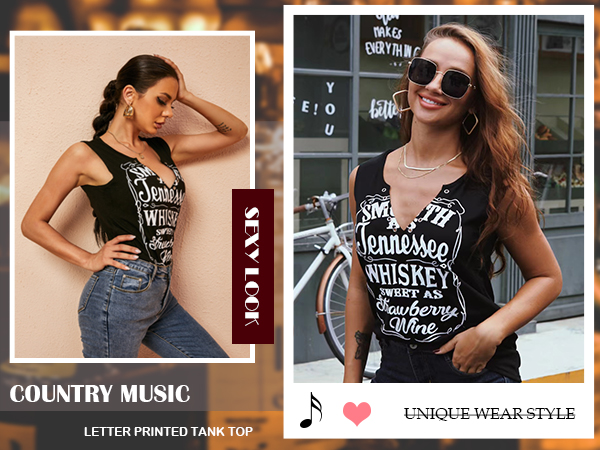 whiskey tank tops for women