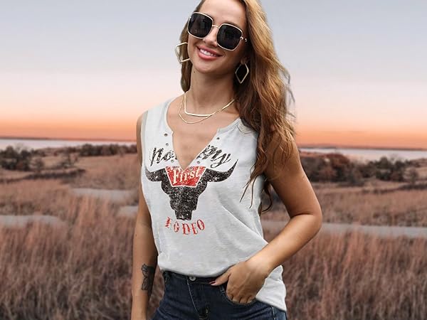 Women  Not My First Rodeo Tank Top