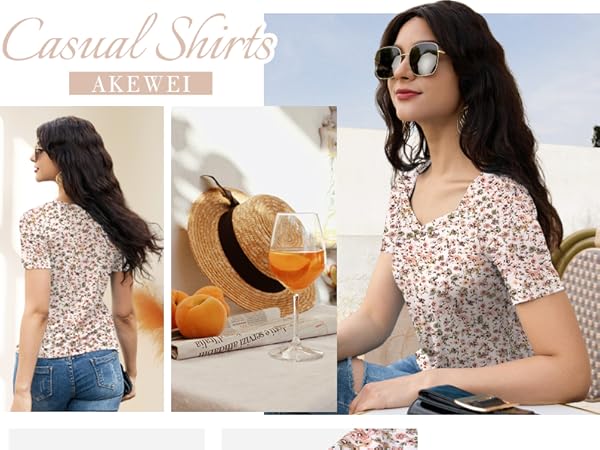 short sleeve tops for women