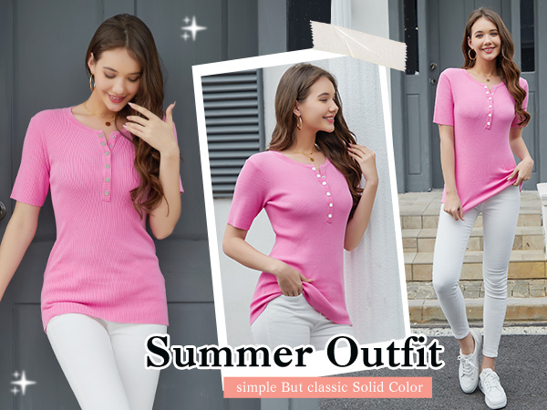 summer tops for women 2024 trendy