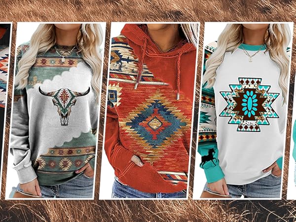 long sleeve western top