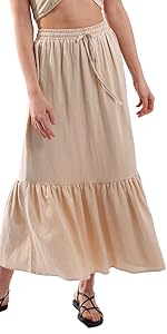 linen skirt