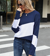 color block sweater