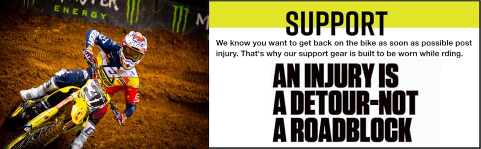 motocross, racing; supercross; dirt biking, off road; riding gear; gear support