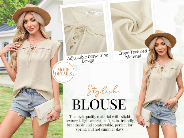 beige blouses for women