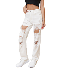 white womens jeans