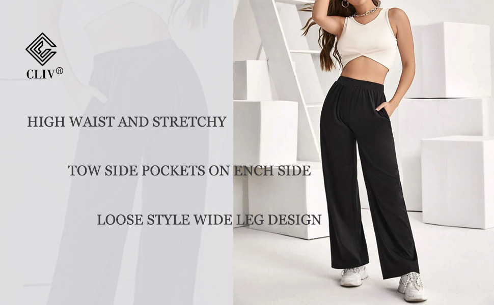 cliv wide leg pants