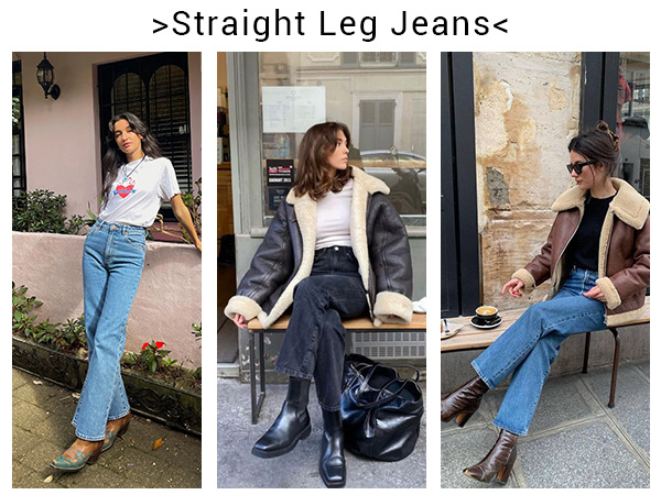 High Waisted Straight Leg Jeans