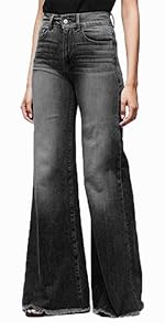 Bell Bottom Jeans for Women Flare Jeans High Waisted Wide Leg Bootcut Jeans