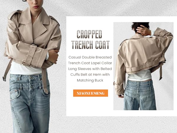 Crop Trench Coat