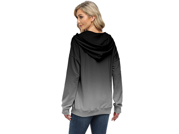 gradient black hoodies trendy sweatshirts