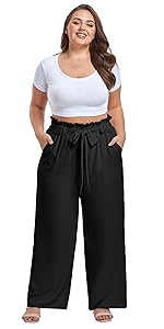 plus size wide leg pants