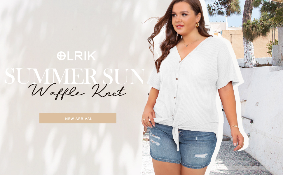 Plus size short sleeve tops