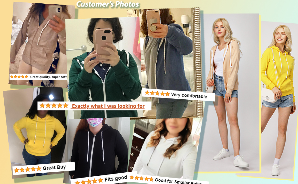 H2H Women''s Zip-up Hoodie Customer Photos