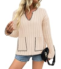 v-neck sweater tops