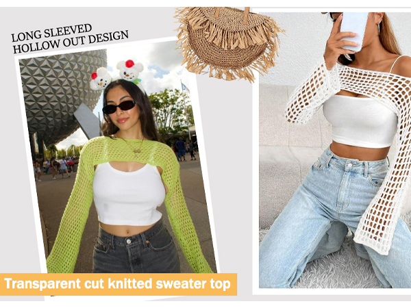 beach knit tops