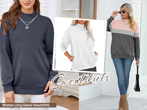 Women''s Casual Long Sleeves Sweatshirt Tops