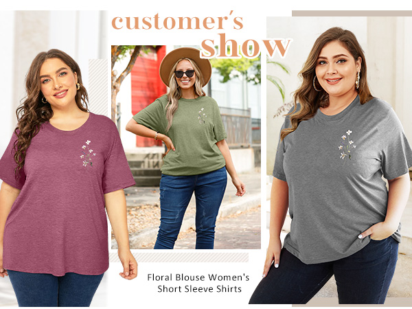 plus size women summer tops