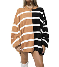 Oversized color block sweater