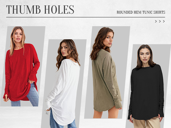 womens long sleeve tops casual