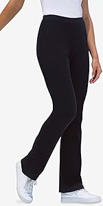 Stretch Cotton Bootcut Yoga Pant