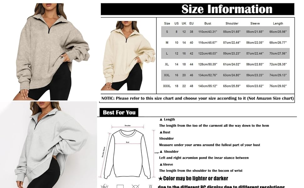 Women''s Zipper Loose Sweatshirt