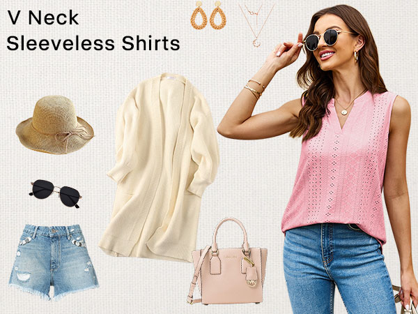 sleeveless tops for women