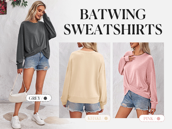 oversized loose fit sweatshirts for women