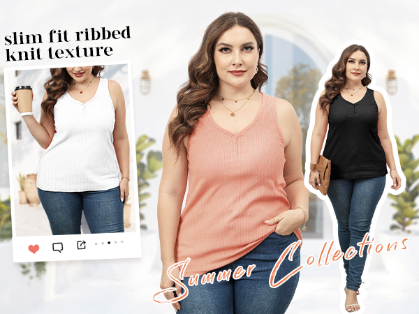 plus size tank tops