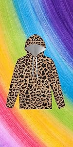 women leopard sweatshirt