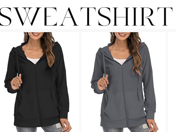 womens hoodies long sleeve tops comfy sweatshirt fall and winter clothes