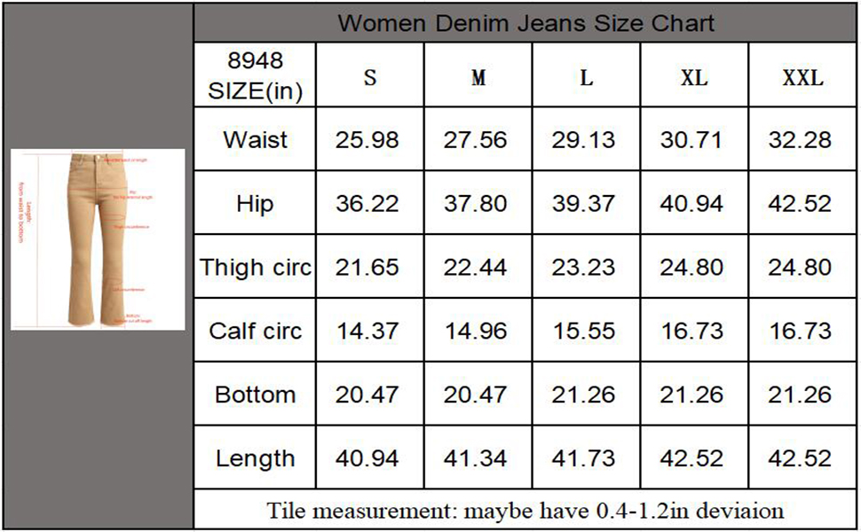 women bell bottom flared jeans