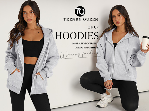 hoodies for women oversized sweatshirts fleece jacket fall clothes fashion outfits 2022