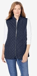 25372 Zip-Front Quilted Vest