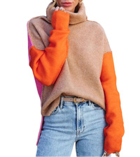 color block sweater