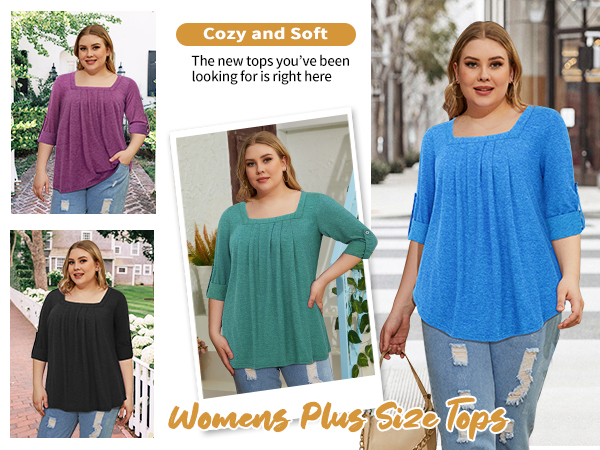 plus size womens tops