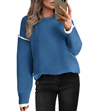 womens fall fashion knit sweaters for women trendy winter sweaters crew neck long sleeve sweaters