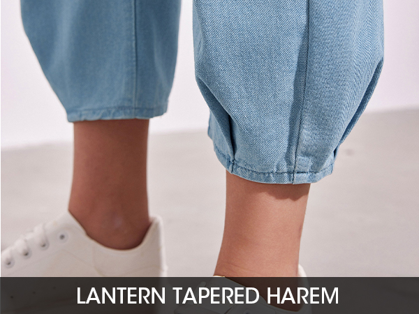 lantern tapered hem