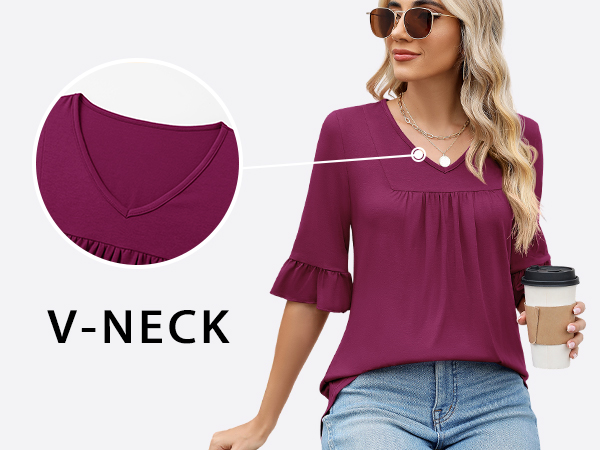 v neck shirts