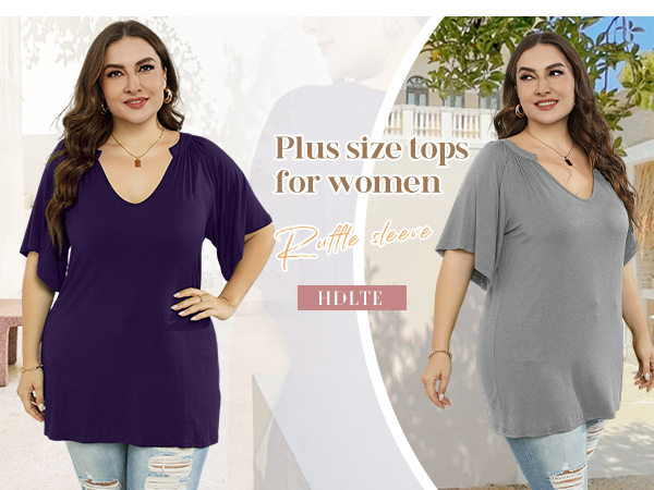  cute Summer t shirts for women plus size